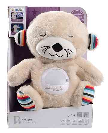 Іграшка-нічник Funmuch Видра з функцією колисання, проектором; колискові, білий шум (7120508) Київ