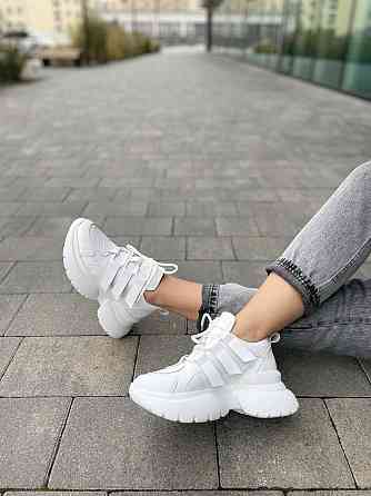 Кроссовки женские M.KRAFT белые натуральная кожа низкий ход 36р.37р.38р. (5280) Коломия