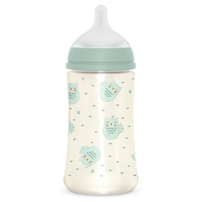 Пляшечка для годування Suavinex Bonhomia, повільний потік, 270 мл, зелена (307835) Вінниця - фото 2