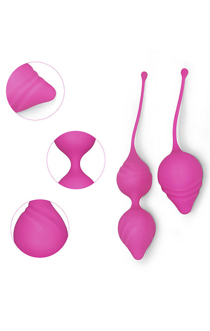Набор вагинальных шариков Kegel Pink Set цвет розовый Sex Aura Киев - изображение 3