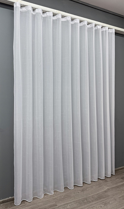 Тюль VR-Textil 1353т Мережка Льон Білий 500х270 см (42-0574) Київ - фото 3