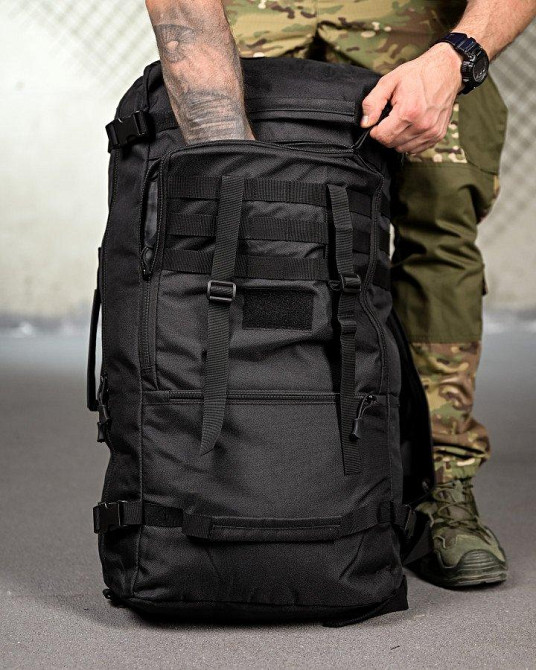 Тактичний рюкзак-баул X-TACTICAL black ПП4724 Одеса - фото 6