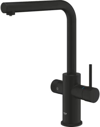 Смеситель для кухни с подключением к фильтру Grohe BLUE PURE MINTA 30590KF0 черный Киев