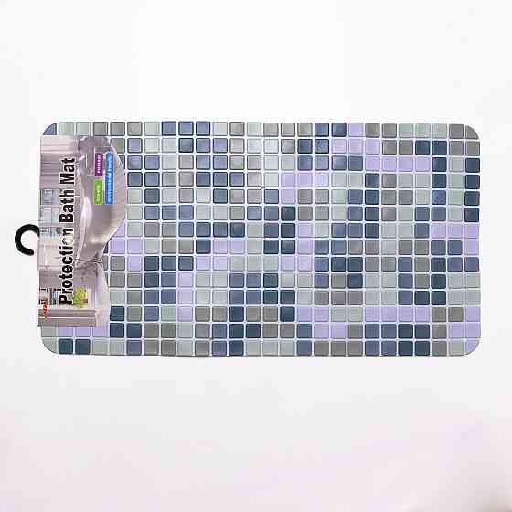 Антискользящий коврик на присосках для ванны и душа 65×35 (см) силиконовый Синий HP-42-47BL Киев