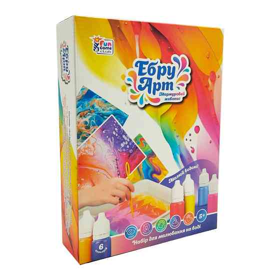 Детский набор для творчества в технике Эбру 62742, 6 пигментов Винница