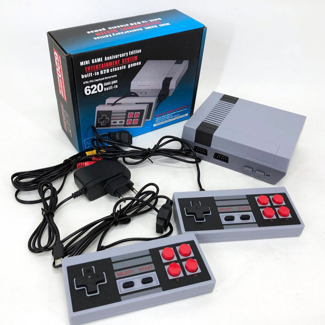 Ігрова приставка для телевізора з двома джойстиками GAME NES 620 / 7724, NM-310 Ігрова консоль Київ - фото 3
