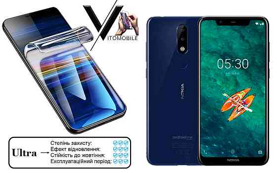 Полиуретановая пленка Ultra для Nokia 5.1 Plus – минимальная толщина, максимальная защита! Киев
