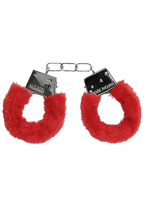Наручники - Ouch! Beginner's Handcuffs Furry Red Sex Aura Київ - фото 1