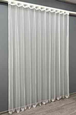 Тюль VR-Textil 1466т Грек-сетка с вышивкой Молочный с какао 300х270 см (42-0330) Киев