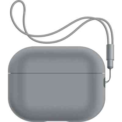 Чехол для наушников Armorstandart Silicone Case with straps для Apple Airpods Pro 2 Gray (ARM68610) Винница