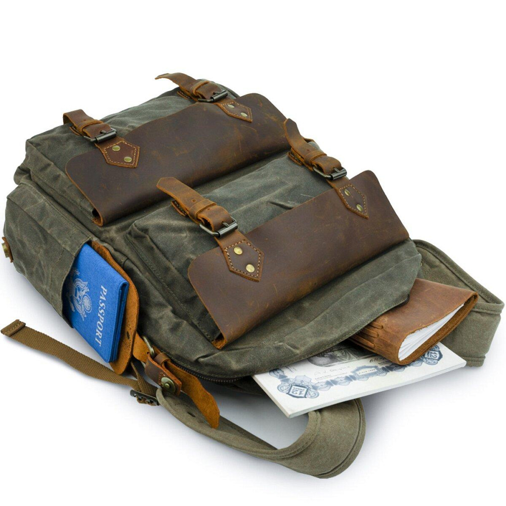 Туристический рюкзак canvas Vintage 20107 Болотный Киев - изображение 7