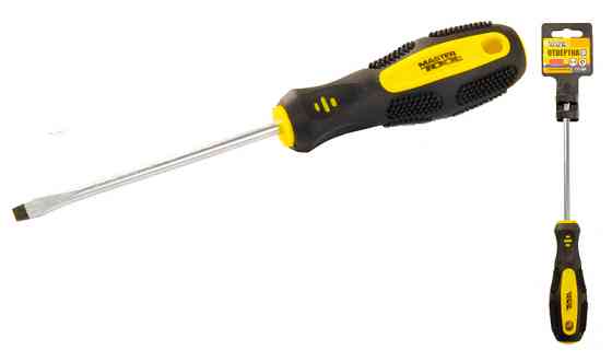 Викрутка шліцева MASTERTOOL SL5х100 мм ручка з TPR покриттям 48-5510 Коломия