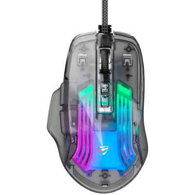 Мишка Havit HV-MS1011SE USB Transparent Black (6950676270280) Вінниця