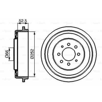 Тормозной барабан Bosch 0 986 477 067 Винница