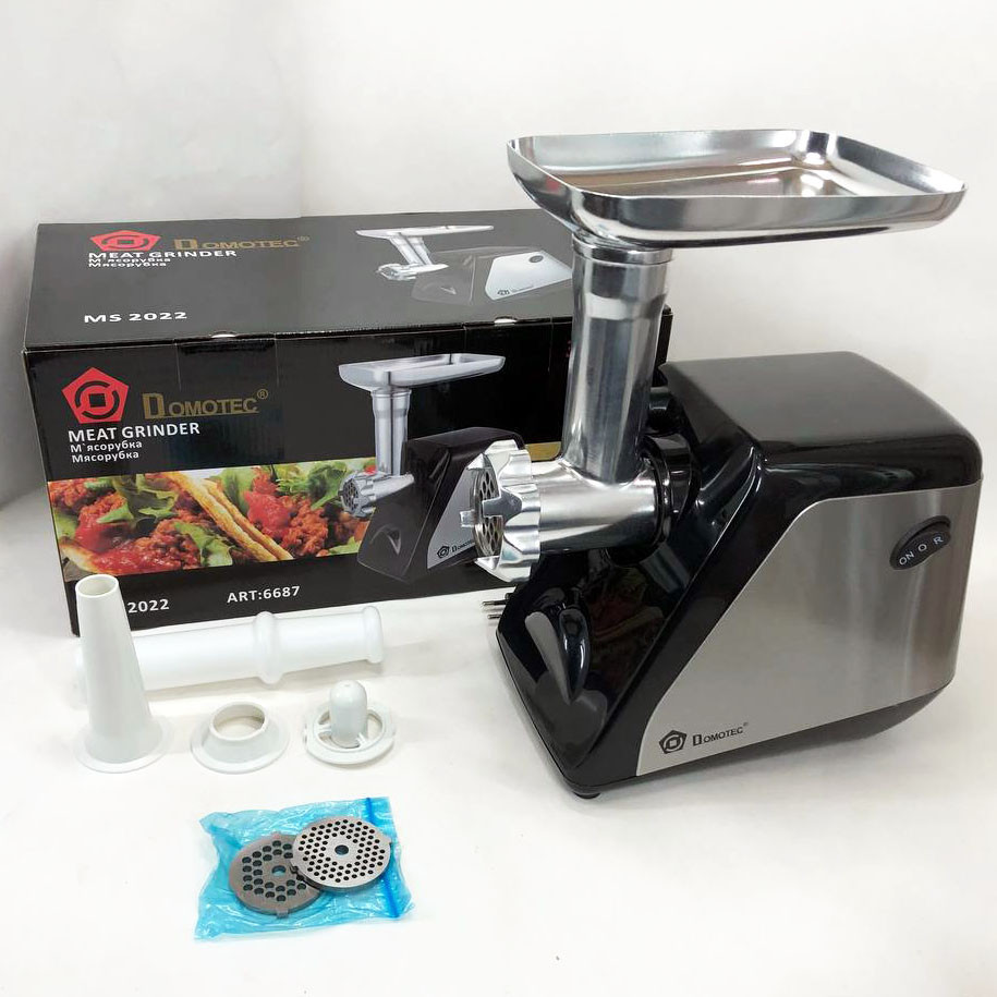 Мясорубка для домашнего приготовления мяса Domotec, Электрическая мясорубка нержавейка RE-15 Львов - изображение 17