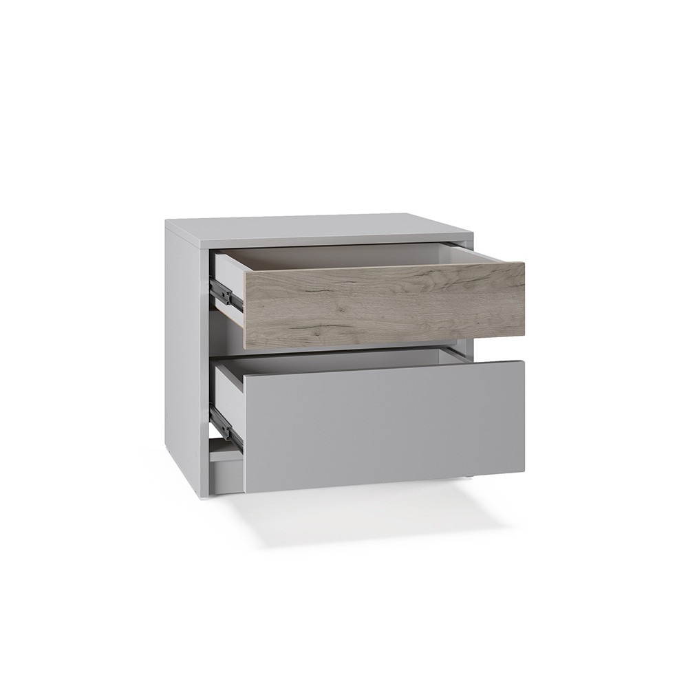 Тумба приліжкова Еверест Стайл-500 50,2х39х44,2 см Кашемір/Дуб крафт сірий (DTM-071160) Львів - фото 5