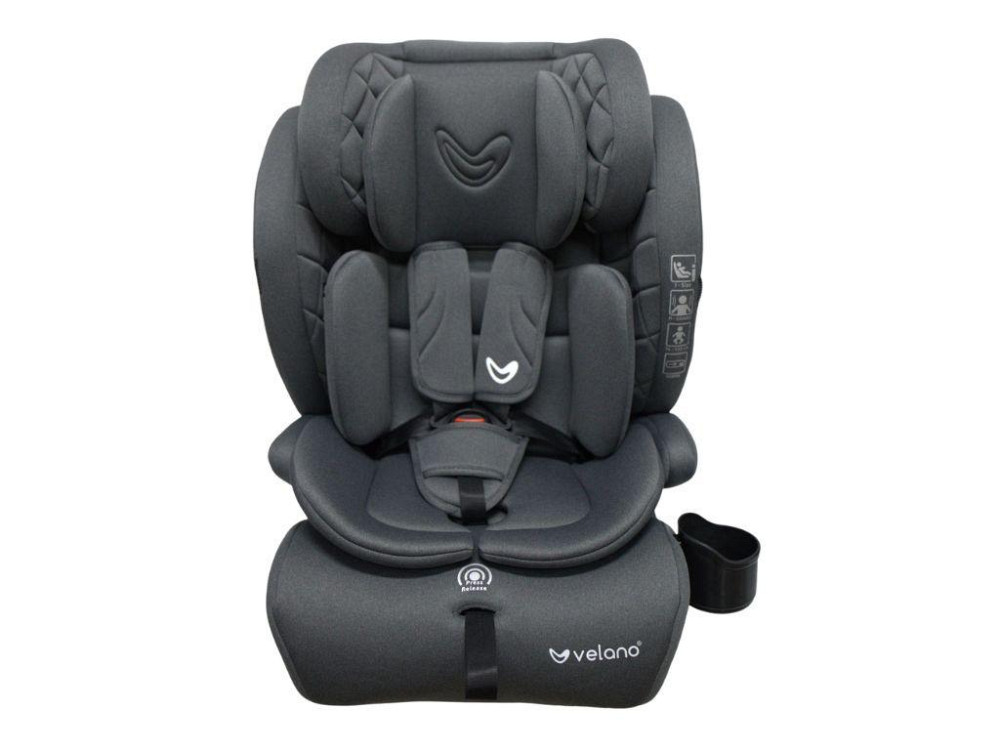 Автокресло VELANO Flexo i-Size 76–150 см, ISOFIX + Top Tether/ремень, grey Киев - изображение 1