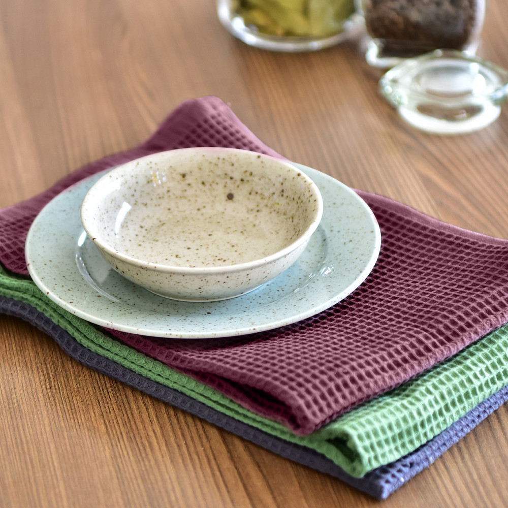 Вафельное полотенце Ideal Textile 40х60 см 240 г/м2 (56860817) Пудровый Черновцы - изображение 5