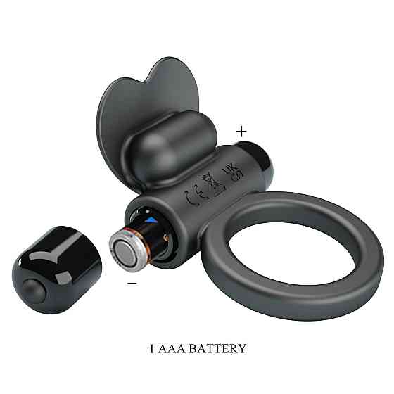 Віброкільце PRETTY LOVE VIBRANT PENIS RING DEBONAIRE Black, 10 vibration functions Sex Aura Київ