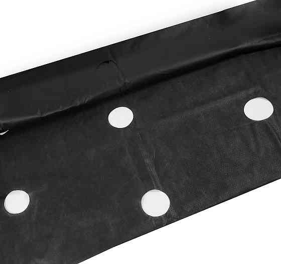 Агроволокно чорное 50 г/м2 1.6*10 м з перфорацією (3 отвори) пакетоване Дніпро