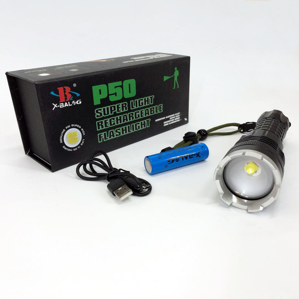 Фонарь ручной металлический, Многофункциональный тактический фонарь Алюминиевый 18650 QM-45 Львов - изображение 7