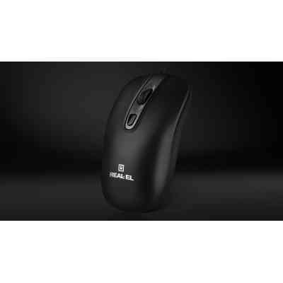 Мышка REAL-EL RM-222 USB Black/Gray (EL123200040) Винница