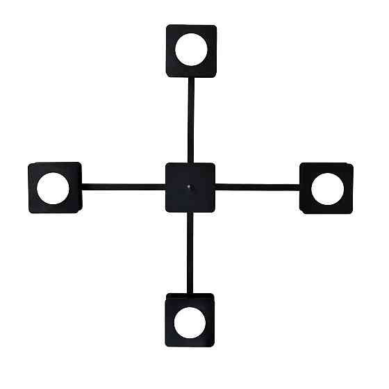 Люстра потолочная MSK Electric Space на четыре плафона под лампы GX53 черная NL 12040-4 BK Одесса