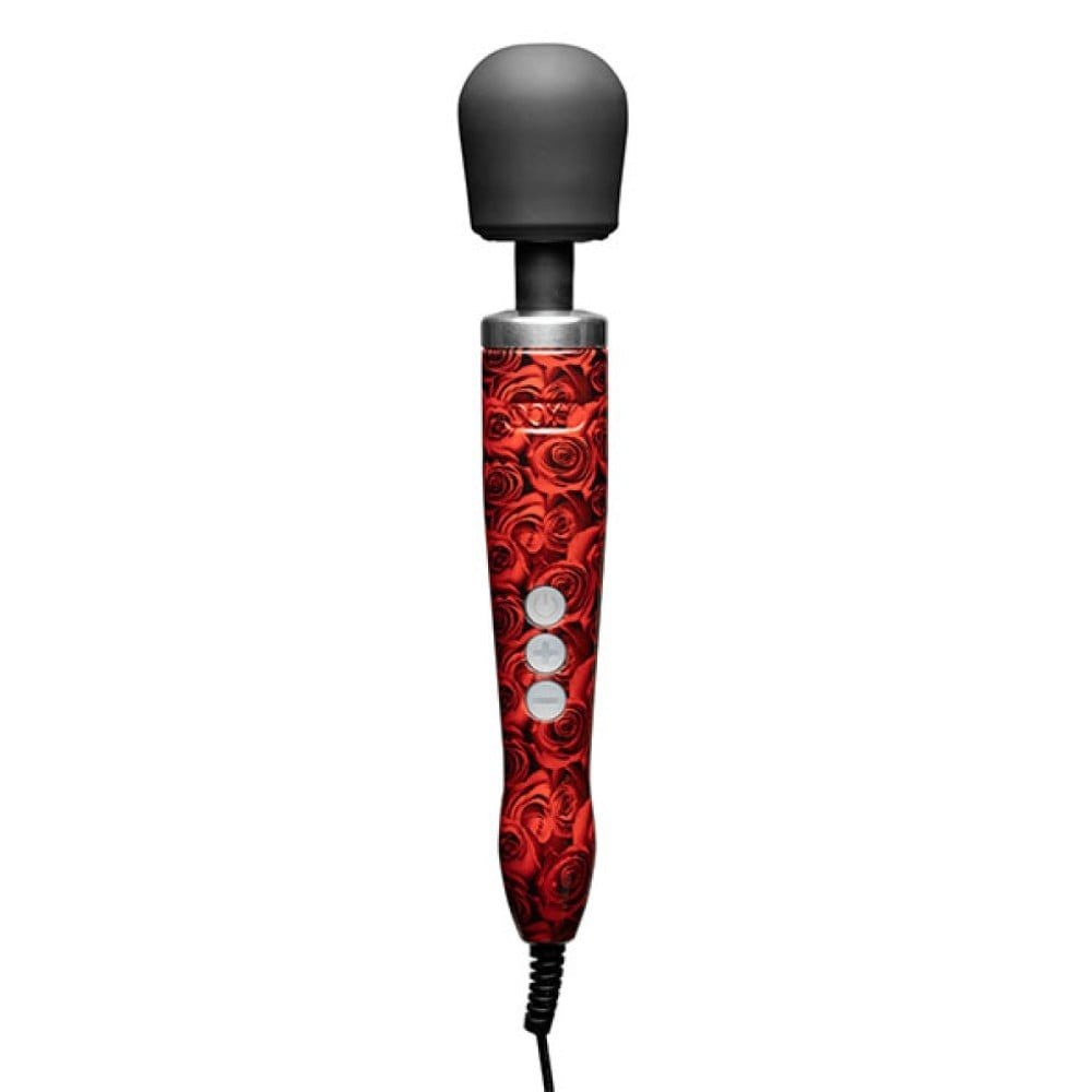 Вибромассажер Doxy Die Cast Rose Pattern, с розами, красный Sex Aura Киев - изображение 1