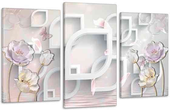 Модульна картина Квіти Абстракція Art-18_3 Київ