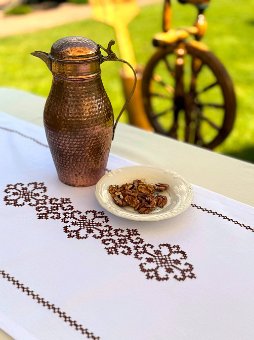 Ecotton Ранер доріжка Ecotton 45x170 см для обіднього столу водовідштовхувальна в етно-стилі бі Коломия - фото 1