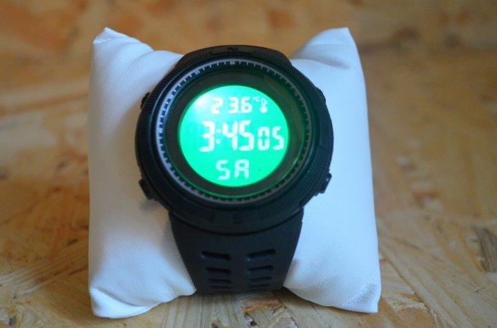 Мужские спортивные часы Skmei 1681 с термометром Черные Винница - изображение 7