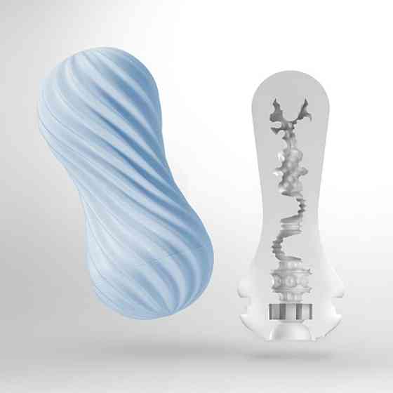 Мастурбатор Tenga FLEX Bubbly Blue с изменяемой интенсивностью, можно скручивать, вакуум Sex Aura Киев