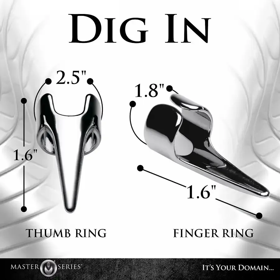 Набір кілець з кігтями Master Series Five-Piece Sensation Claw Rings - Silver Львов - изображение 6