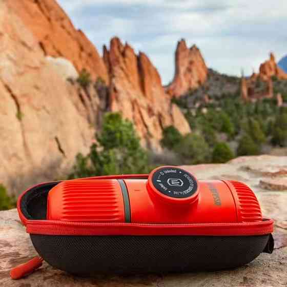 Эспрессо-кофеварка Wacaco Nanopresso 18 бар 80мл с чехлом Красный Винница