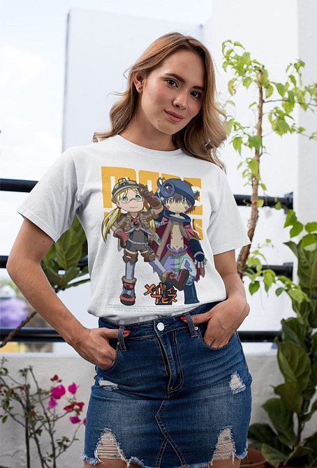 Футболка для мальчика аниме Маде Ін Абйсс Гирл оверсайз (рост от 165 до 180 ) Черний AnimeJ0344m Днепр - изображение 3