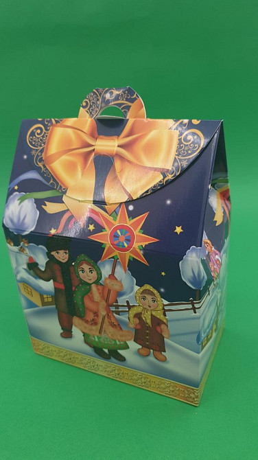 Новорічна коробка для цукерок (400 гм) No228с "Коляда" (1 шт.) Харків - фото 1