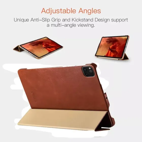 Фірмовий чохол захисний Icarer для iPad Air 13 Inch M2 / iPad Air 2024 ручної роботи з натуральної шкіри Дніпро