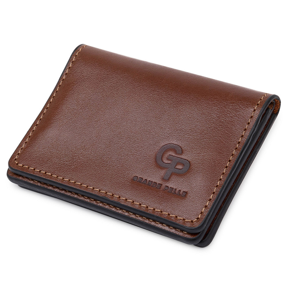 Шкіряна обкладинка для прав Коричневий (GRANDE PELLE) Київ - фото 5