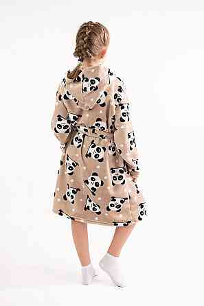 Халат детский, теплый, велсофт, кофейный, топ Крохатушка одяг Киев