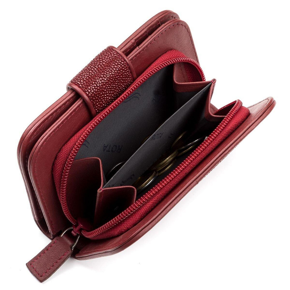 Кошелек женский STINGRAY LEATHER 18092 из натуральной кожи морского ската Бордовый Киев - изображение 6