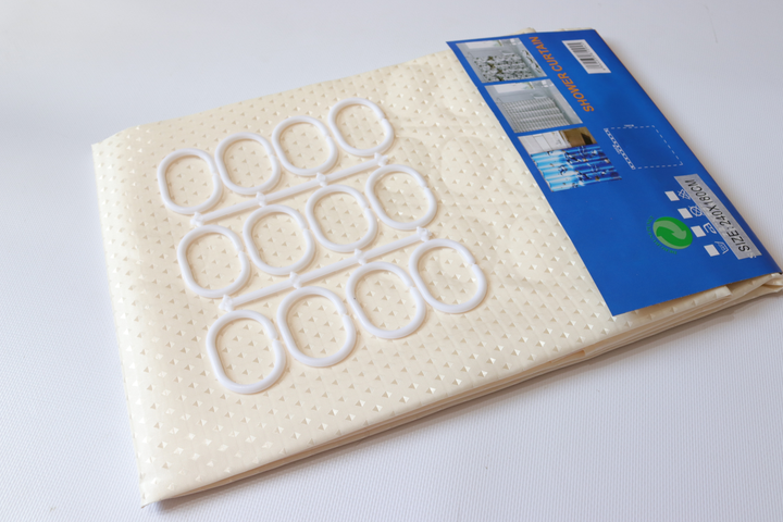 Штора для ванной Ткань Пика 180*180 см бежевая Харьков - изображение 1