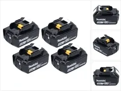 Zestaw akumulatorów Makita 4x BL 1850 B 18 V 5,0 Ah / 5000 mAh Li-Ion ( 197280-8 ) Київ