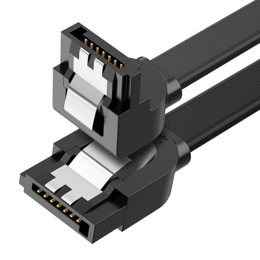 Кабель UGREEN US217 Angled SATA 3 Data Cable 0.5m (Black)(UGR-30797) UGR-30797 Одеса - фото 1