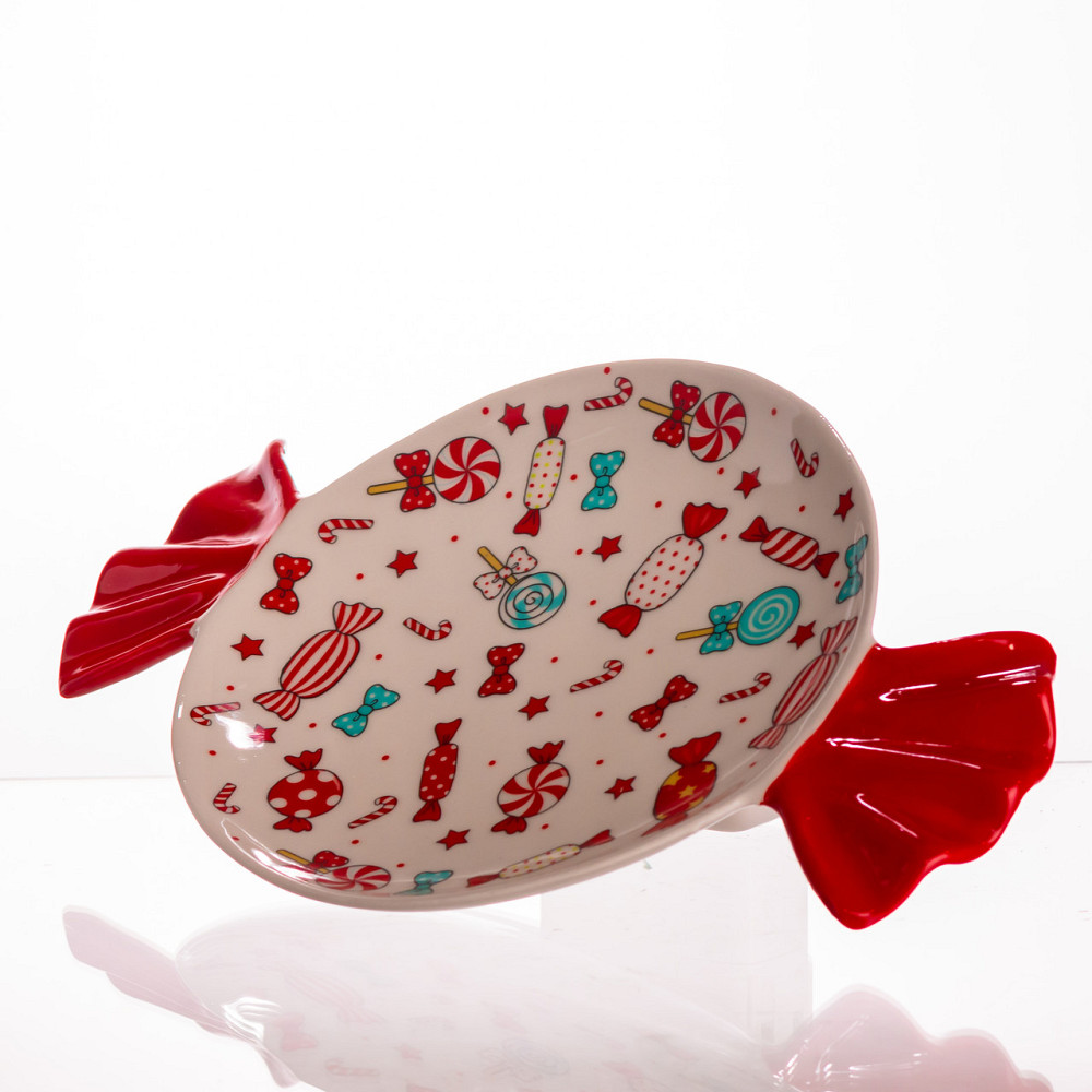 Новорічна тарілка з порцеляни Merry Christmas Ø15.5 см тарілка для десертів тарілки різдвяні CR-1-24 Коломия - фото 2