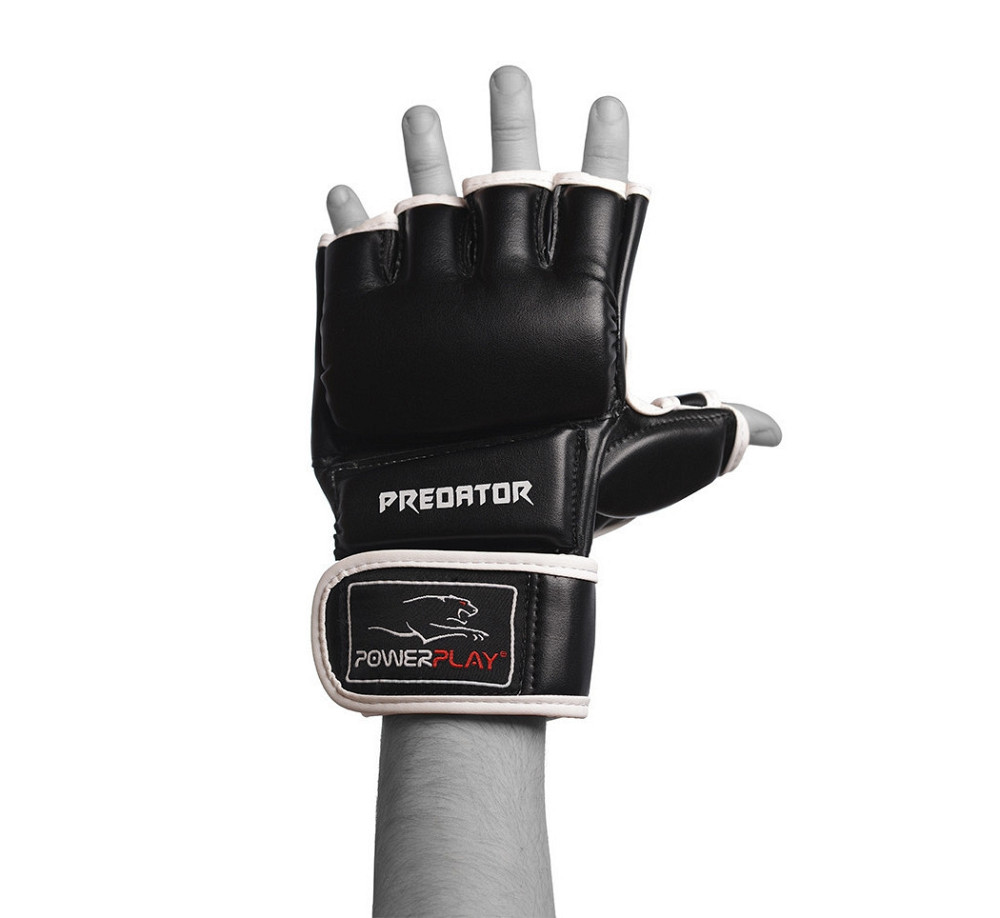 Рукавиці для MMA PowerPlay 3056 Чорні XL Кам'янське - фото 4