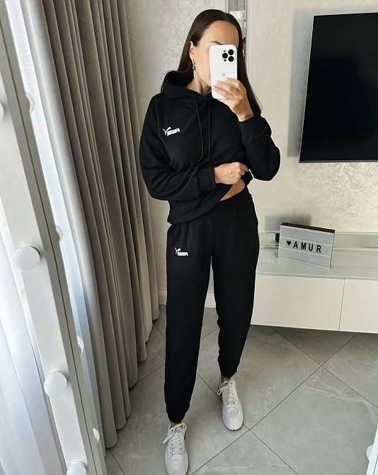 Жіночий теплий костюм двійка в спортивному стилі з флісу Одеса - фото 1