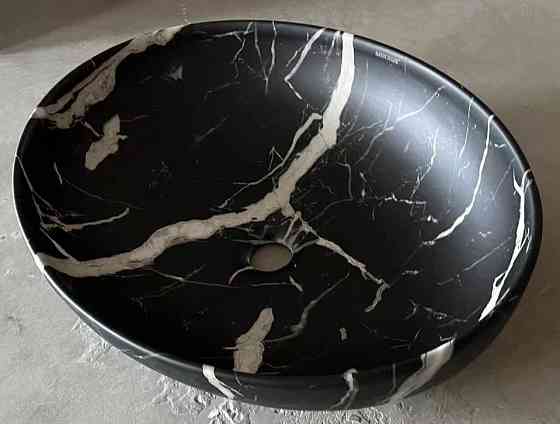 Раковина накладна Mixxus Premium ELLIPSE-0102 MARBLE 515х400х130mm   ( MP6552 ) 30378 Харків