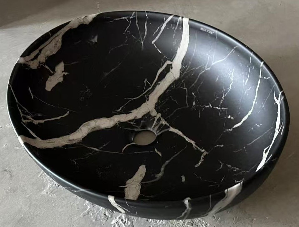 Раковина накладна Mixxus Premium ELLIPSE-0102 MARBLE 515х400х130mm   ( MP6552 ) 30378 Харків - фото 3