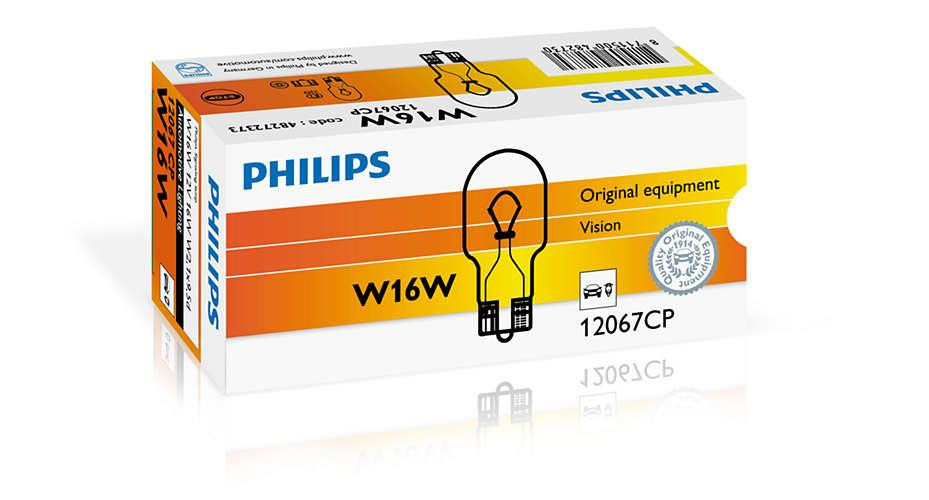 Покажнена лампа розжарювання PHILIPS 12067CP W16W 12 V 16 W2,1X9,5d Харків - фото 2