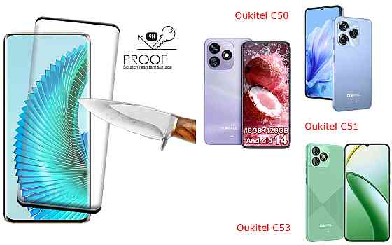 Захисне скло HyperGlass Pro для Oukitel C50, Oukitel C51, Oukitel C53 – максимальна чутливість та захист Київ